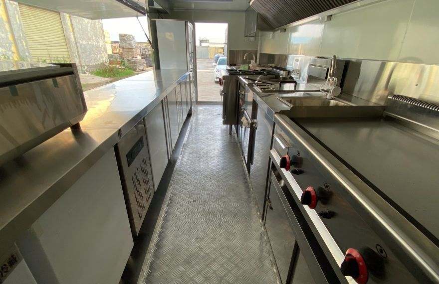 Food trailer build by Wander Food Trailers