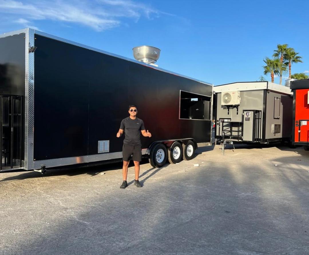 Finished food trailer - Wander Food Trailers build