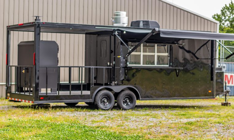 8.5×24 BBQ Trailer with Beck Built Smoker (8.5×24PBBO521) - BBQ Trailer for sale