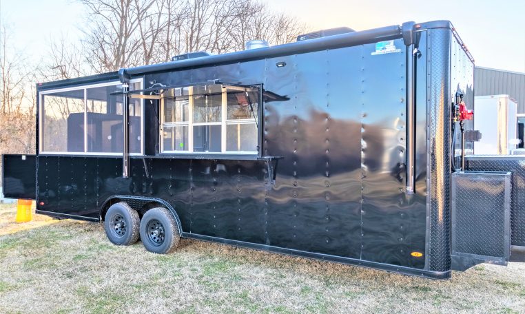 8.5×24 Blackout BBQ Trailer with Smoker 8.5×24PBBO529 thumbnail 3