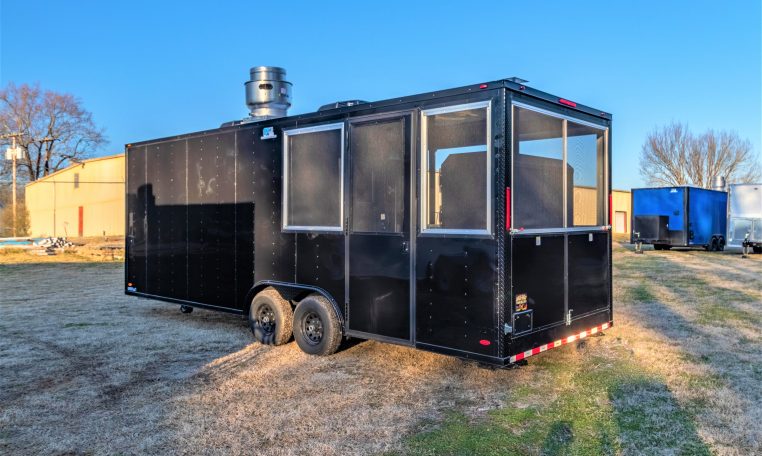 8.5×24 Blackout BBQ Trailer with Smoker 8.5×24PBBO529 thumbnail 7