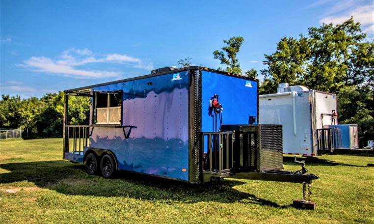 8.5×20 Blackout BBQ Trailer (8.5×20PCBBO532) - BBQ Trailer for sale