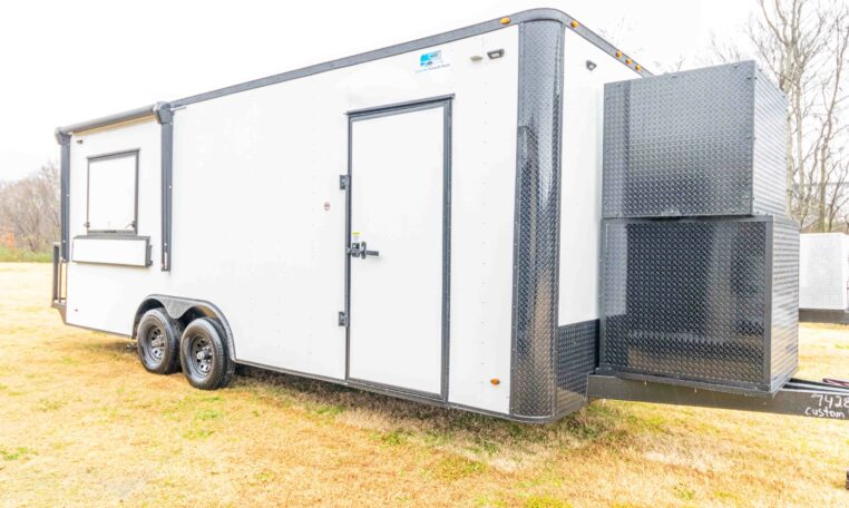 8.5×22 Equipped Pizza Trailer - White (8.5×22HW153) thumbnail 3