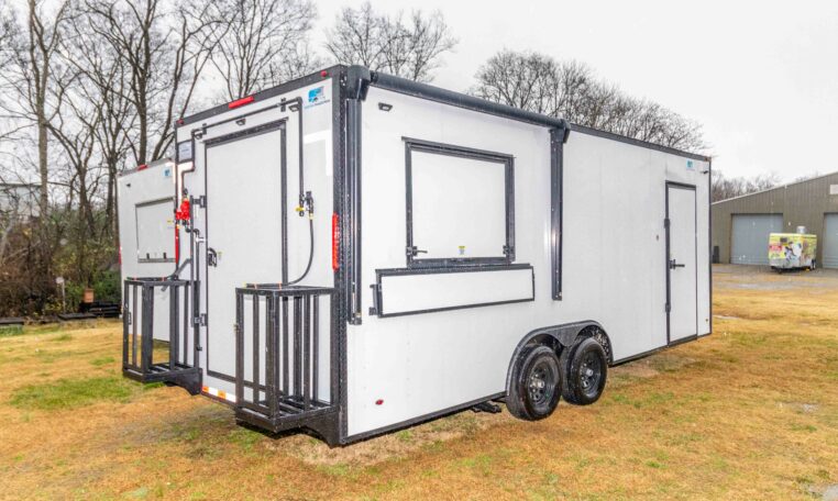 8.5×22 Equipped Pizza Trailer - White (8.5×22HW153) thumbnail 4