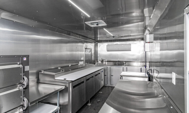 8.5×22 Equipped Pizza Trailer - White (8.5×22HW153) thumbnail 8