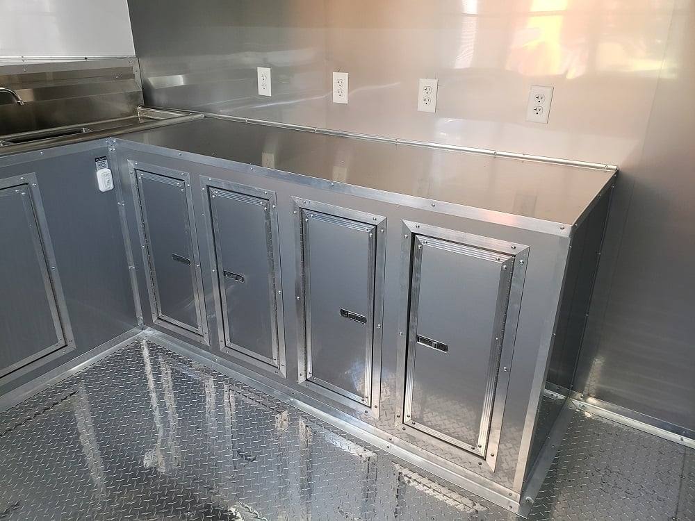 8.5' x 24' Red Porch Food BBQ Concession trailer thumbnail 15
