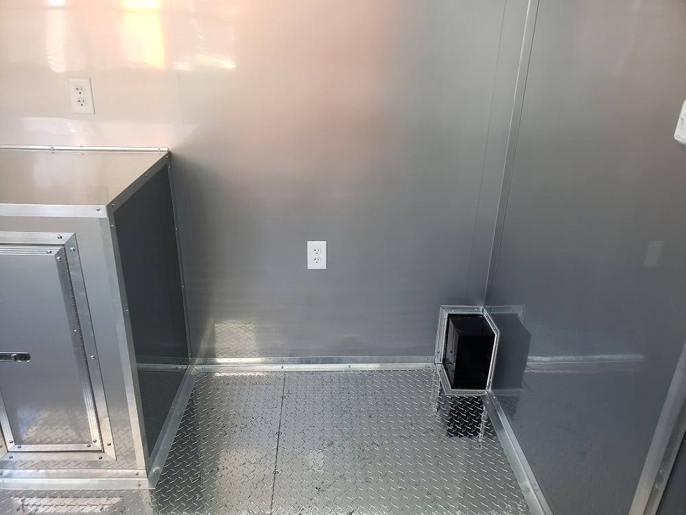 8.5' x 24' Red Porch Food BBQ Concession trailer thumbnail 4