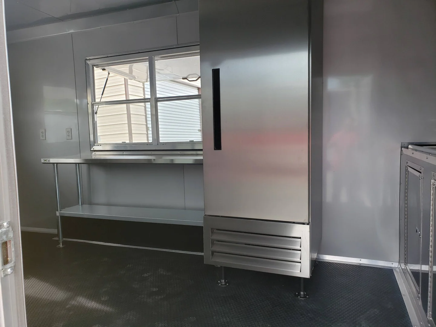 8.5' x 16' Penske Yellow Ice Cream Concession Trailer thumbnail 7