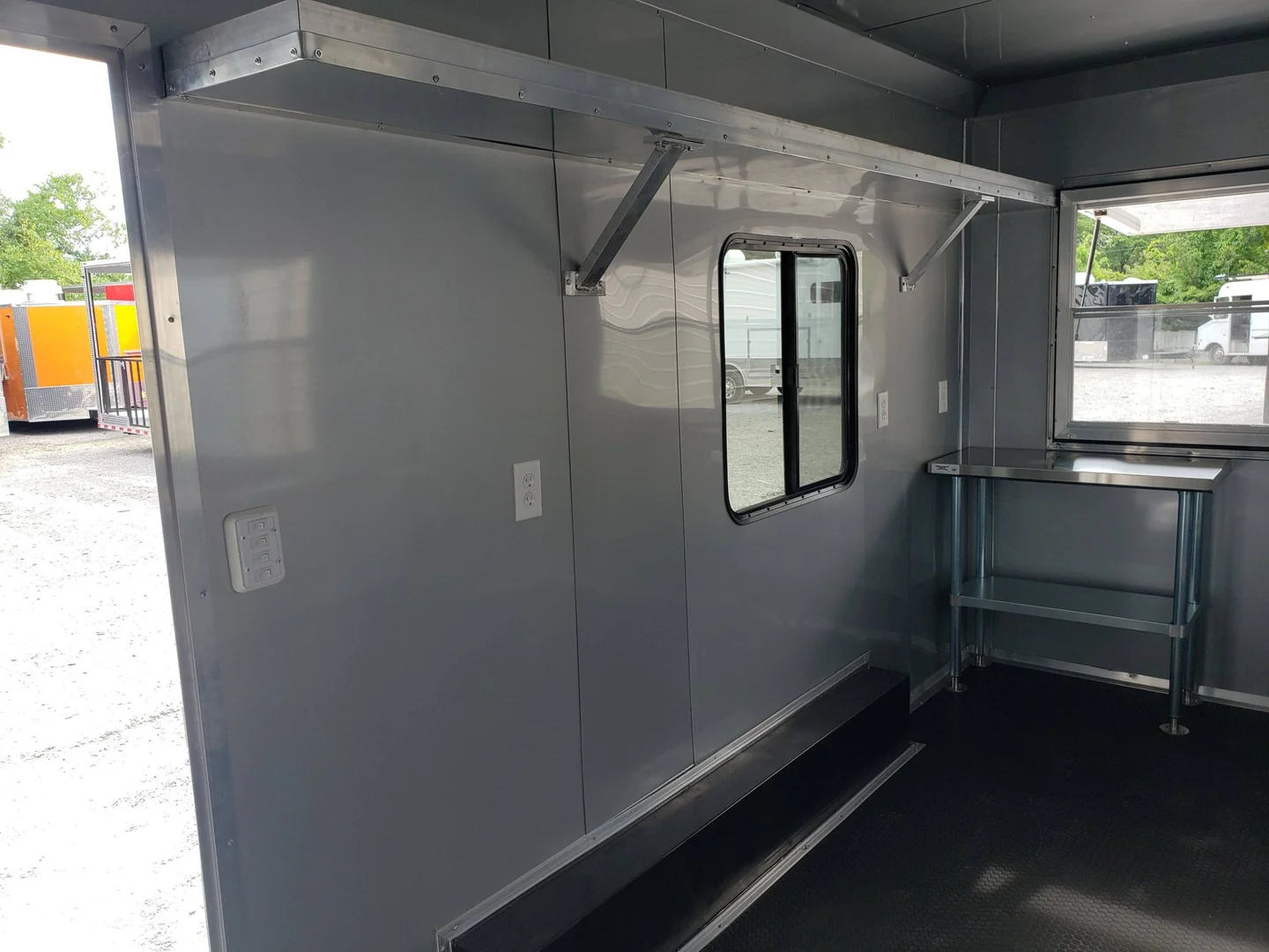 8.5' x 16' Penske Yellow Ice Cream Concession Trailer thumbnail 5
