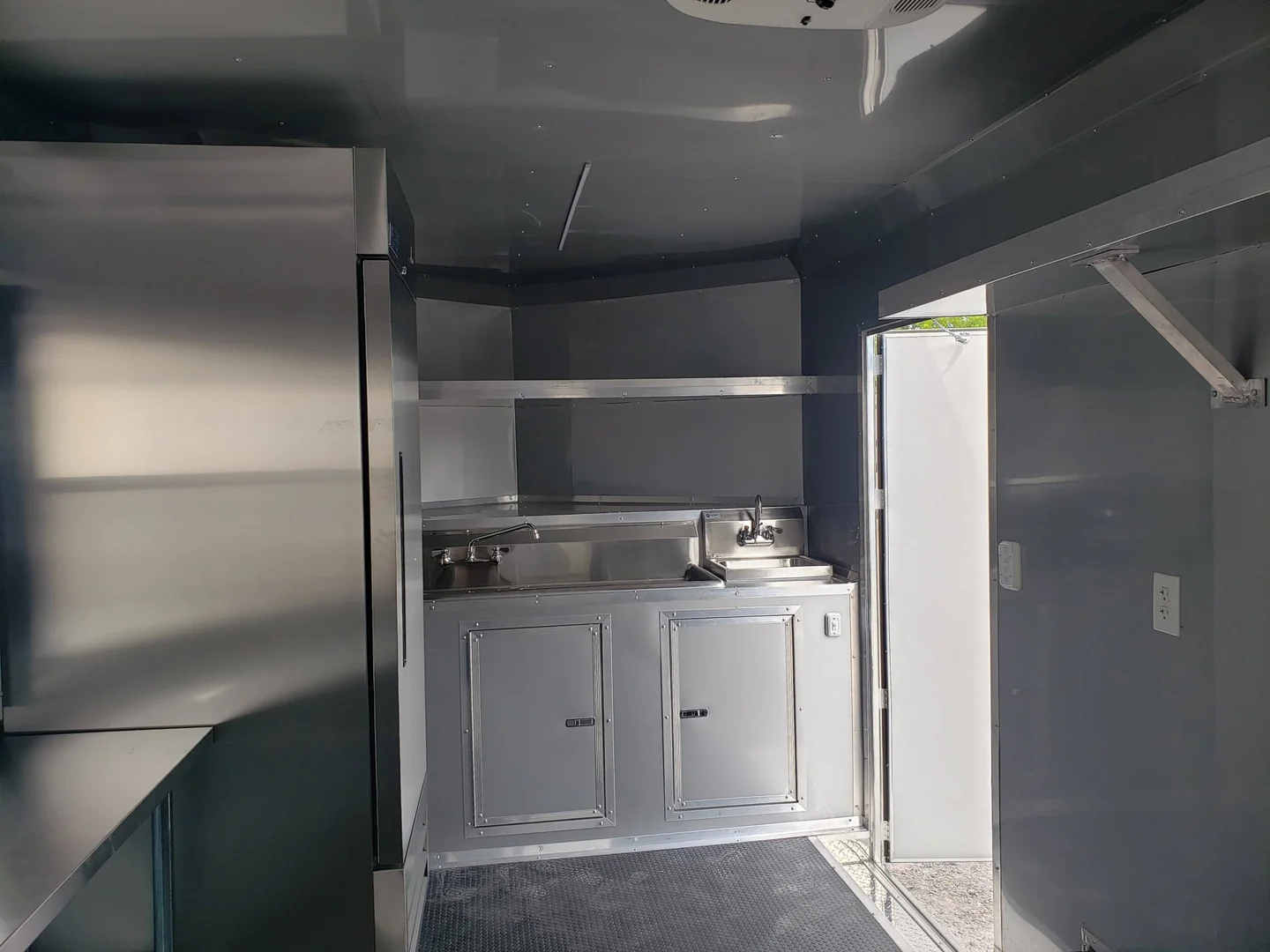8.5' x 16' Penske Yellow Ice Cream Concession Trailer thumbnail 6