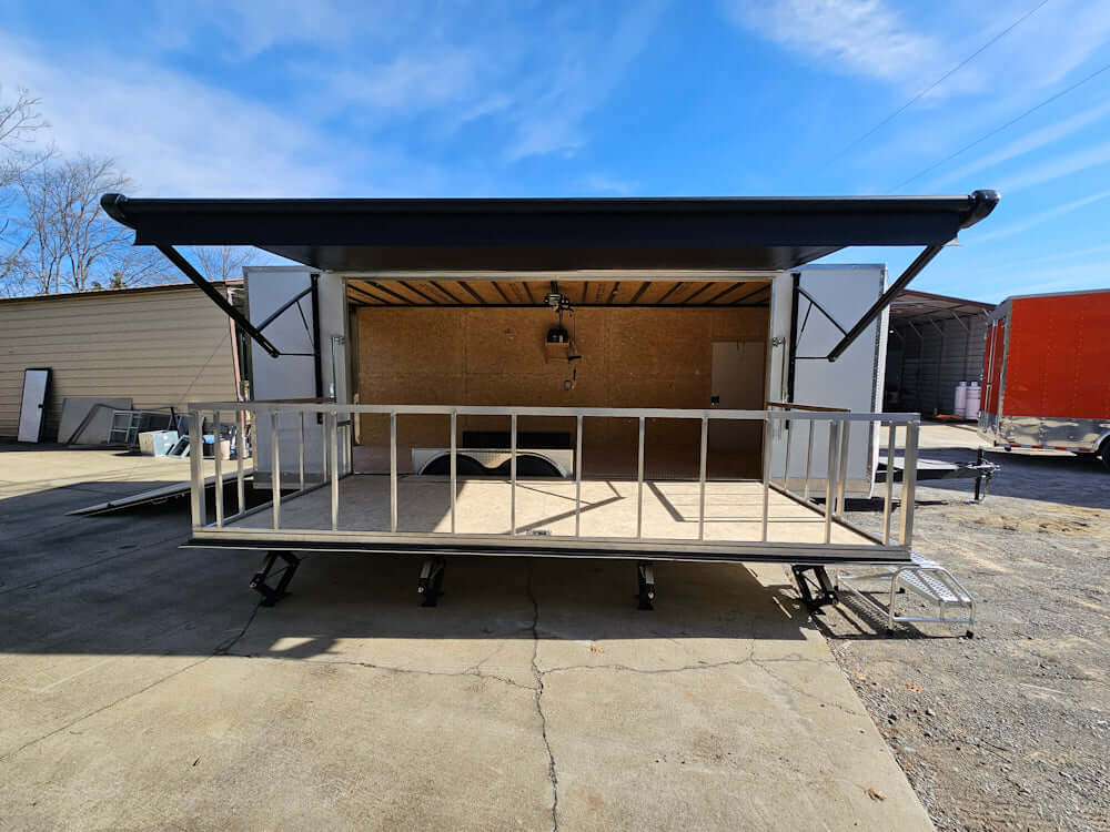 Model: 8.5' x 24' White Stage and Marketing Trailer thumbnail 3