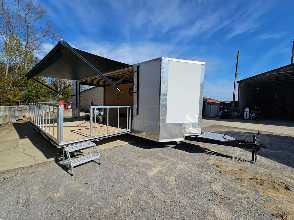 Model: 8.5' x 24' White Stage and Marketing Trailer thumbnail 2