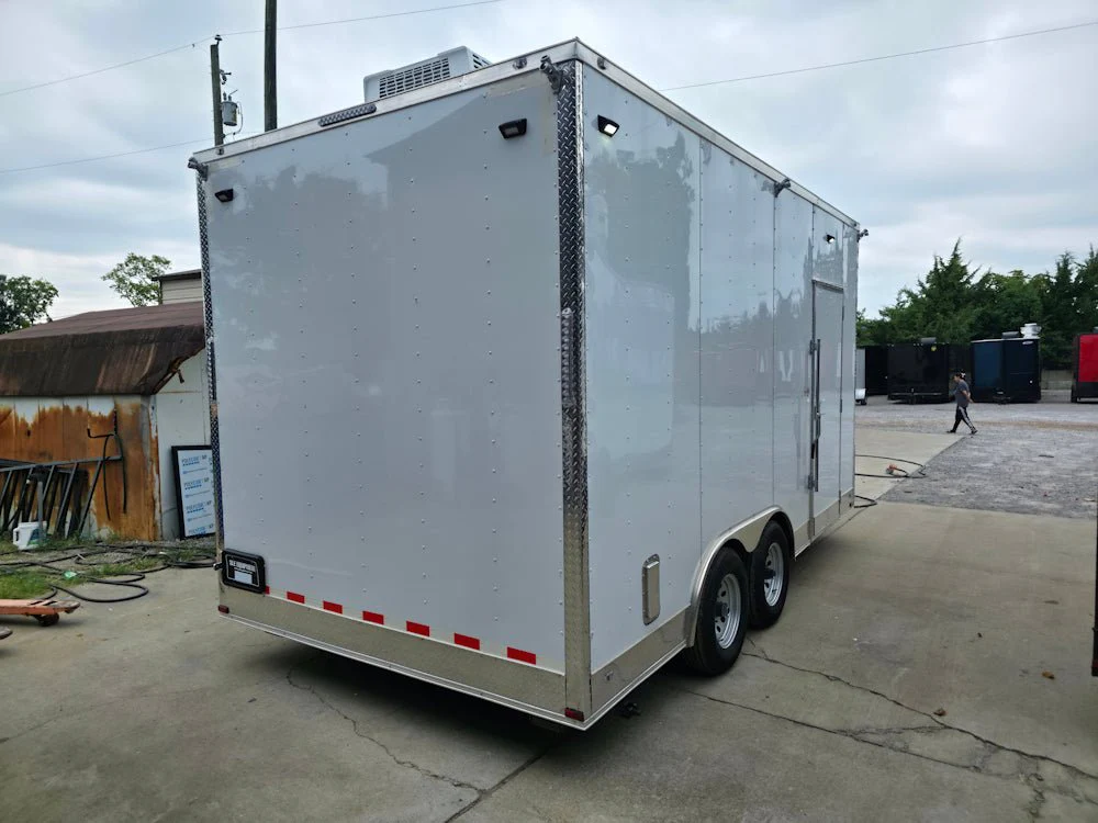 8.5' x 16' White ice Cream Concession Trailer Food Event Catering thumbnail 5