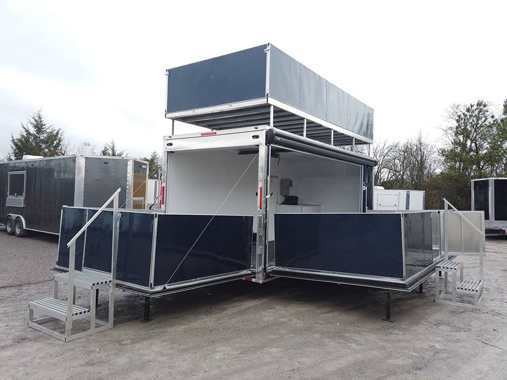 8.5' x 19' Indigo Blue Mobile Stage Trailer thumbnail 16