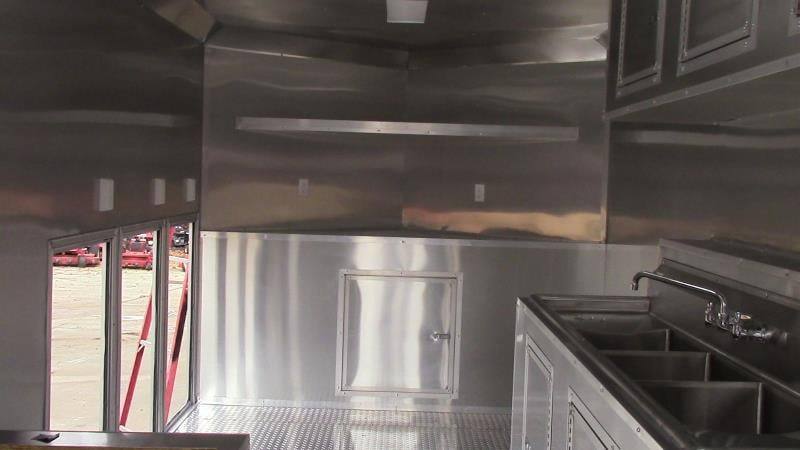 8.5' x 18' Orange Ice Cream Concession Trailer thumbnail 7