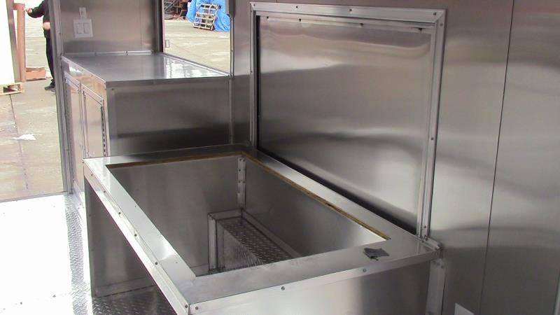8.5' x 18' Orange Ice Cream Concession Trailer thumbnail 6