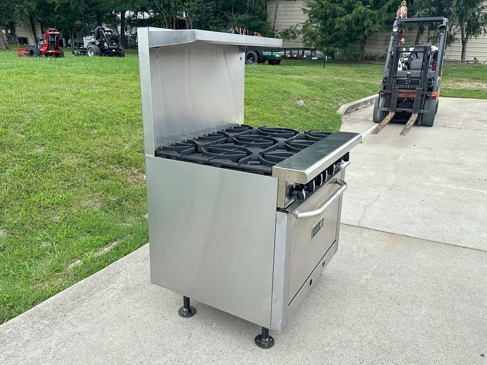 Model: Asber AER-6-36-NG 36" 6-Burner Natural Gas Restaurant Range w/ Oven thumbnail 8
