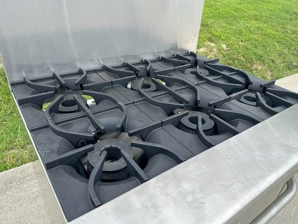 Model: Asber AER-6-36-NG 36" 6-Burner Natural Gas Restaurant Range w/ Oven thumbnail 7