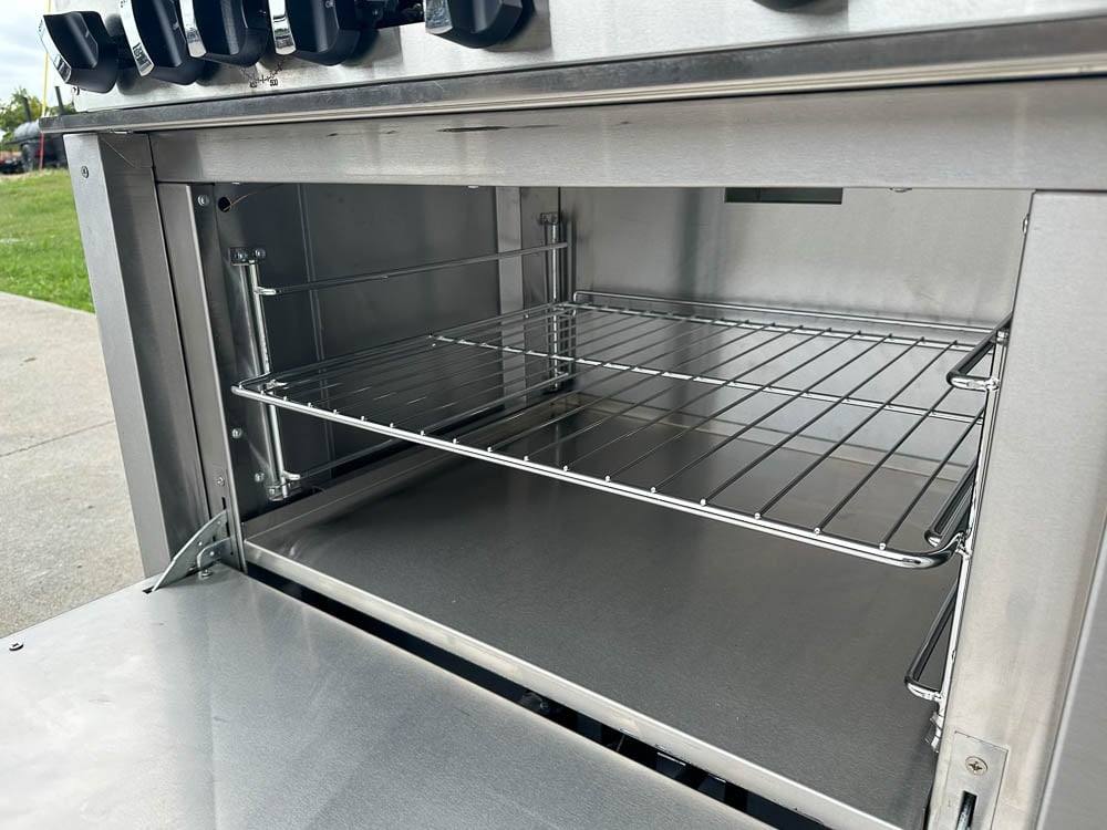 Model: Asber AER-6-36-NG 36" 6-Burner Natural Gas Restaurant Range w/ Oven thumbnail 3