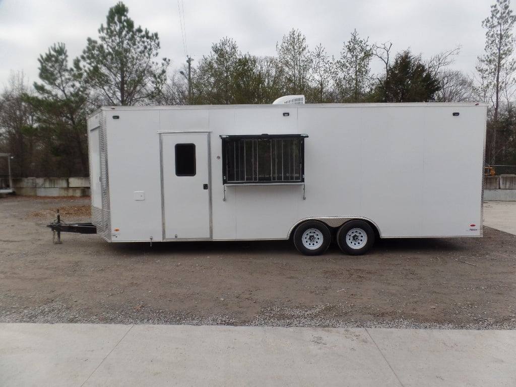8.5’ x 24’ White Coffee Concession Trailer thumbnail 10