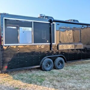8.5x24 Blackout BBQ Trailer with Smoker 8.5x24PBBO529