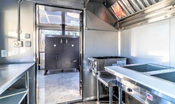 8.5x24 Blackout BBQ Trailer with Smoker 8.5x24PBBO529 - Image 16