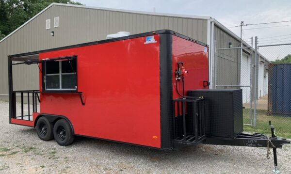 8.5x22 Red Blackout BBQ Trailer(8.5X22PRBO540) - Image 3