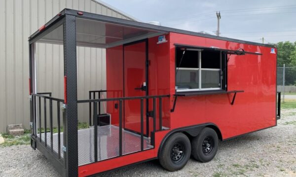 8.5x22 Red Blackout BBQ Trailer(8.5X22PRBO540) - Image 4