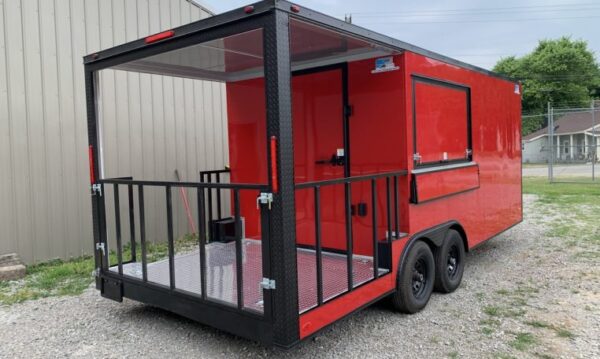 8.5x22 Red Blackout BBQ Trailer(8.5X22PRBO540) - Image 6