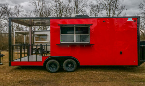 8.5x22 Red Blackout BBQ Trailer(8.5X22PRBO540) - Image 13