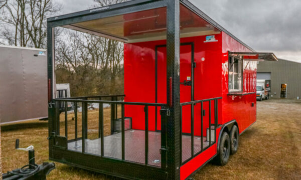 8.5x22 Red Blackout BBQ Trailer(8.5X22PRBO540) - Image 14