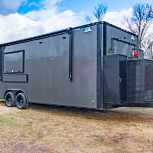 8.5X24 Equipped Black Out BBQ Trailer (8.5x24PCGBO549)