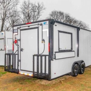 8.5x22 Equipped Pizza Trailer - White (8.5X22HW153)