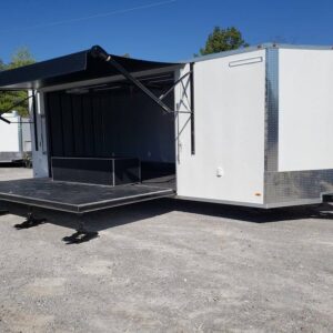 Model: 8.5' x 24' White Stage Event Trailer