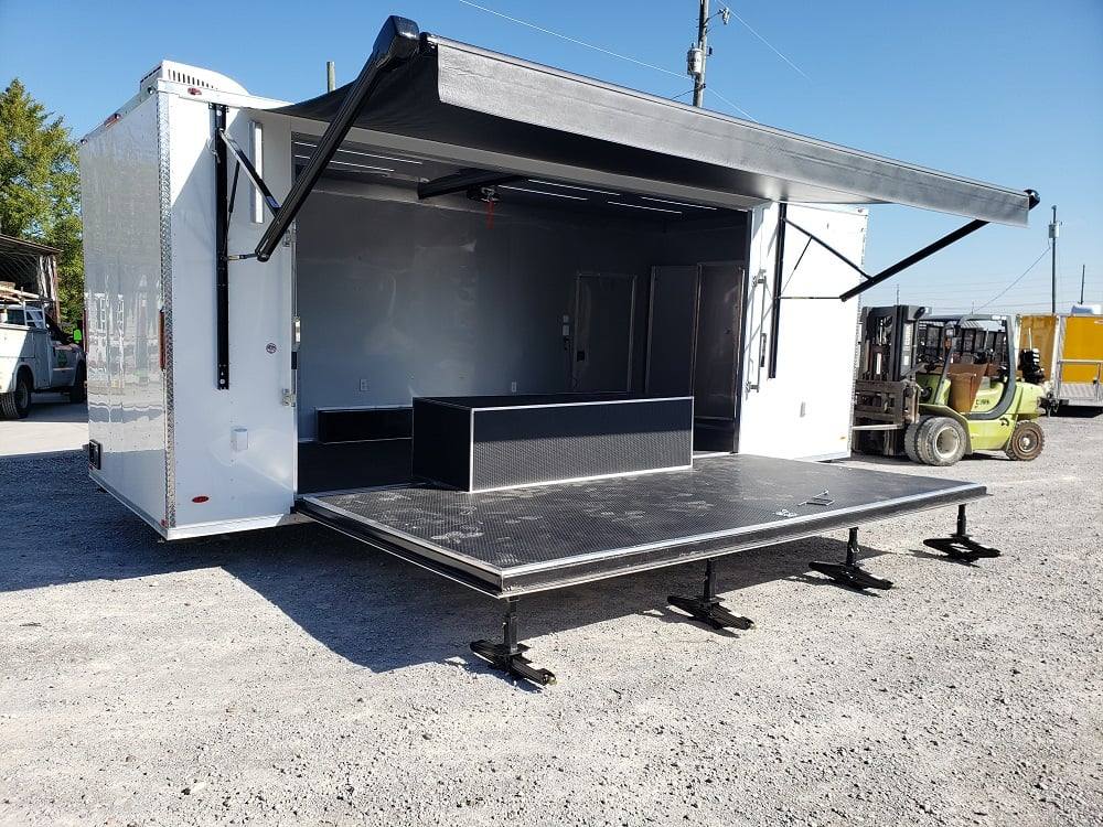 Model: 8.5' x 24' White Stage Event Trailer - Image 19