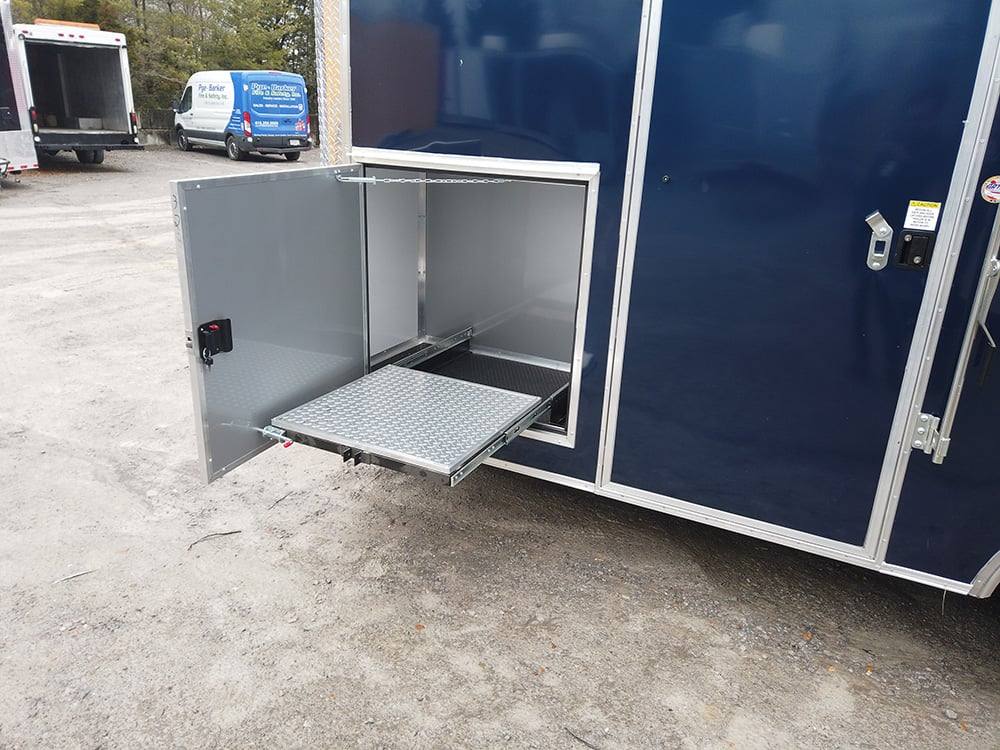 8.5' x 19' Indigo Blue Mobile Stage Event Trailer - Image 10