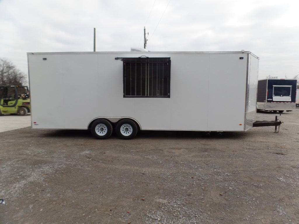 8.5' x 24' White Coffee Concession Food Trailer - Image 2