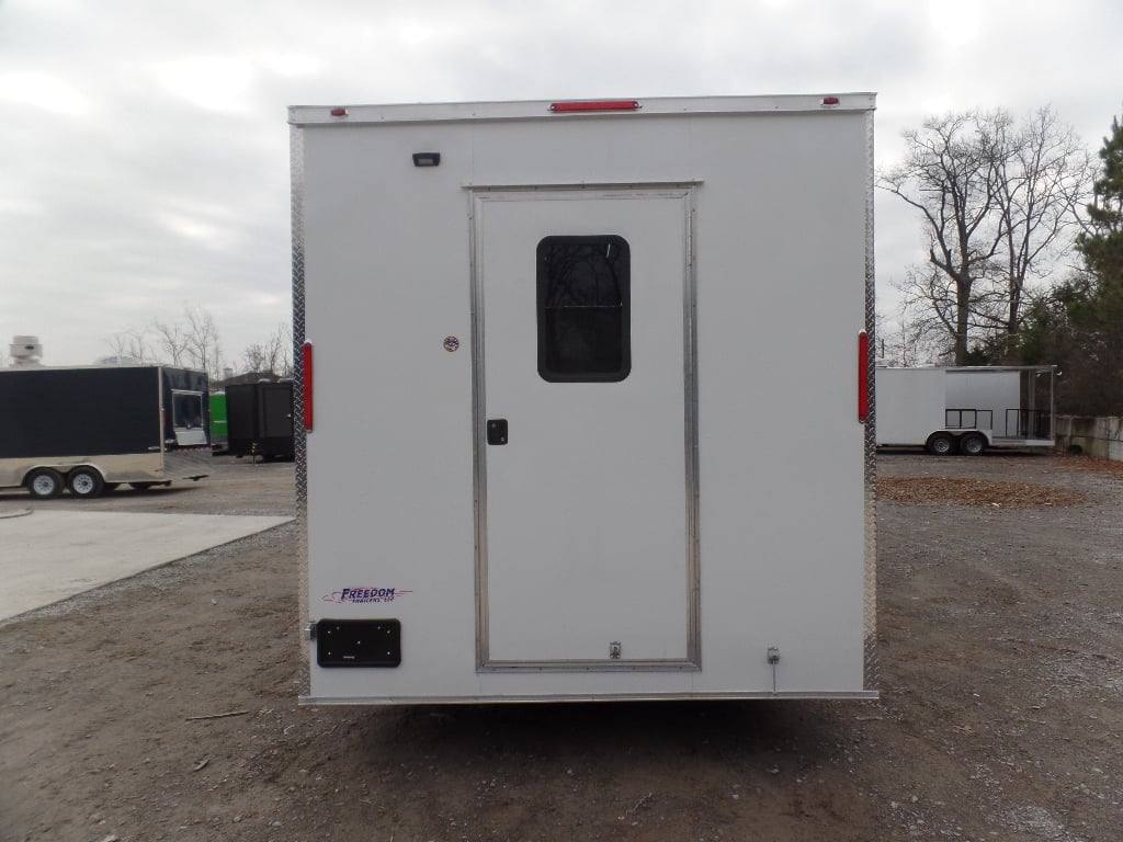 8.5' x 24' White Coffee Concession Food Trailer - Image 5