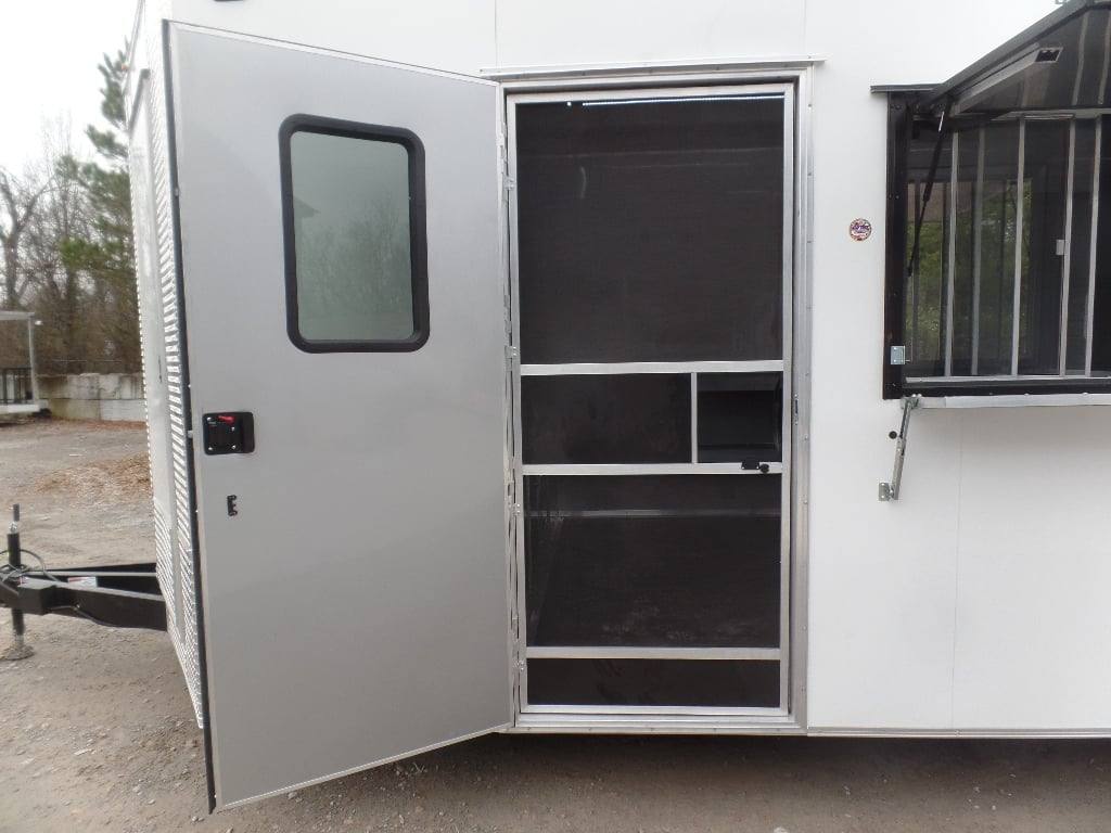 8.5' x 24' White Coffee Concession Food Trailer - Image 12
