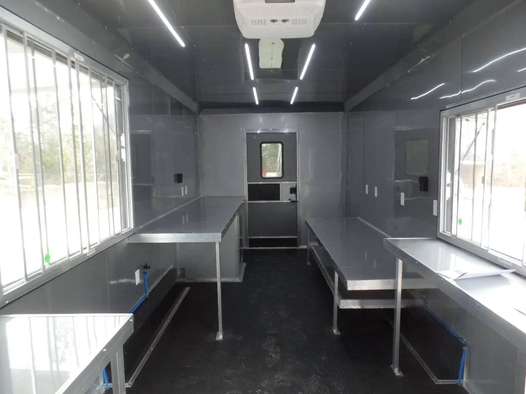 8.5' x 24' White Coffee Concession Food Trailer - Image 22