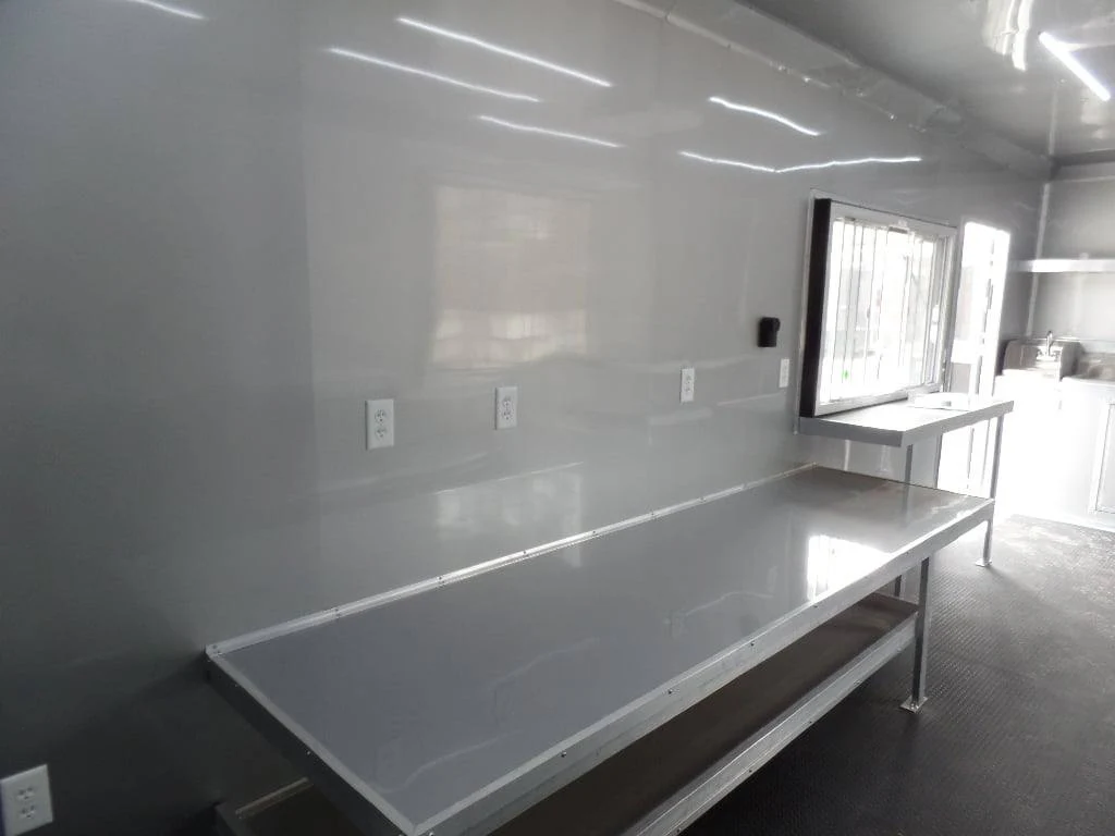 8.5' x 24' White Coffee Concession Food Trailer - Image 11