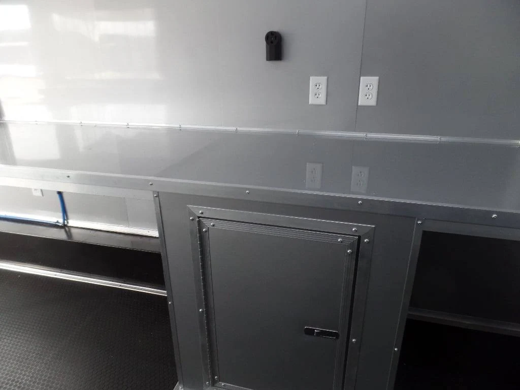 8.5' x 24' White Coffee Concession Food Trailer - Image 16